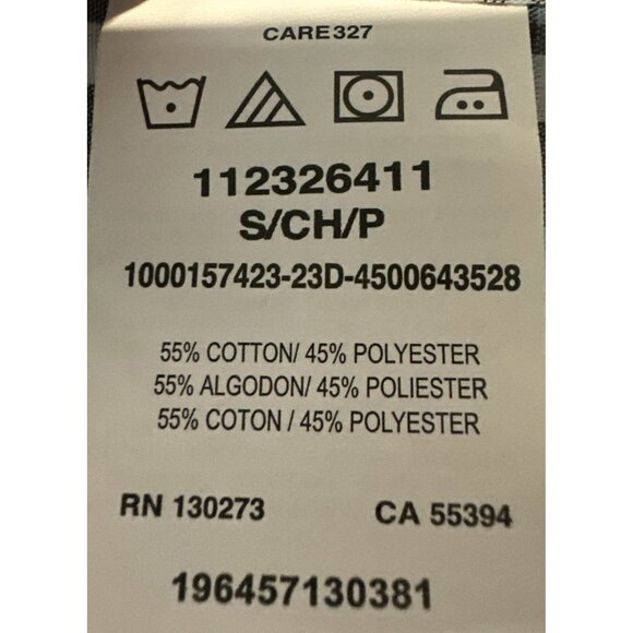 NWT Wrangler Riata Mens Small Plaid Long Sleeve Western Cowboy Shirt - Picture 5 of 5